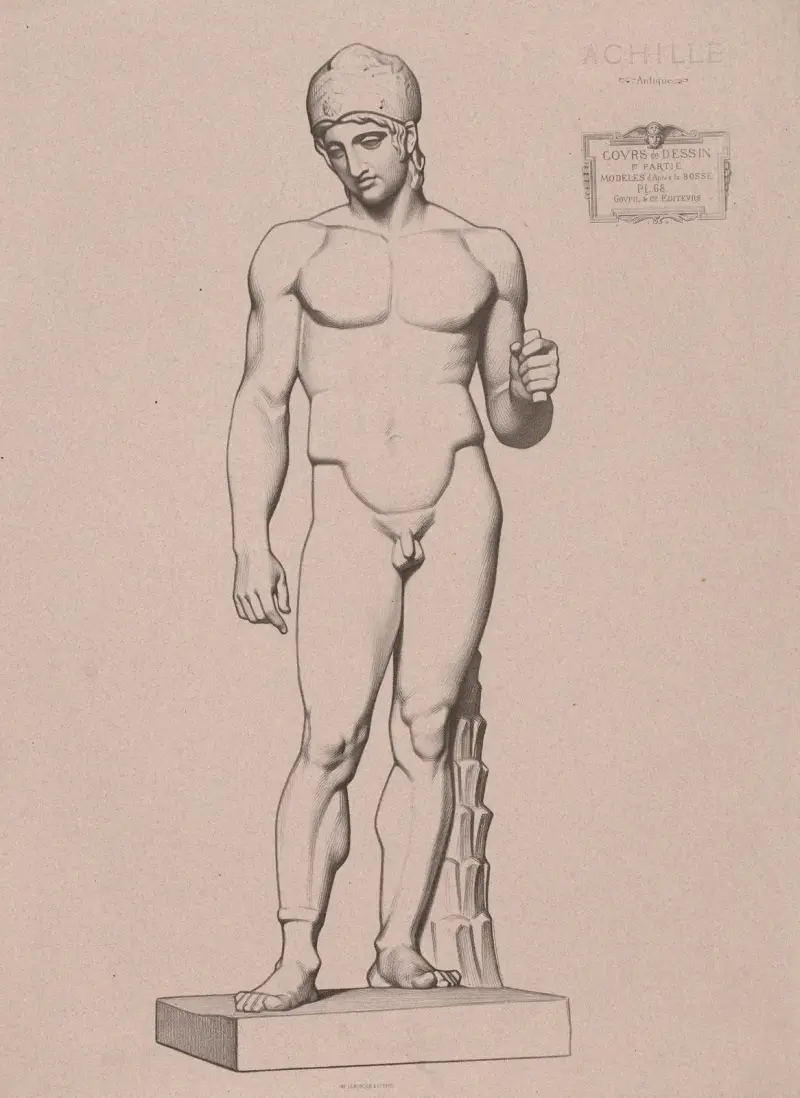 Lekce kresby, list 71, Charles Bargue