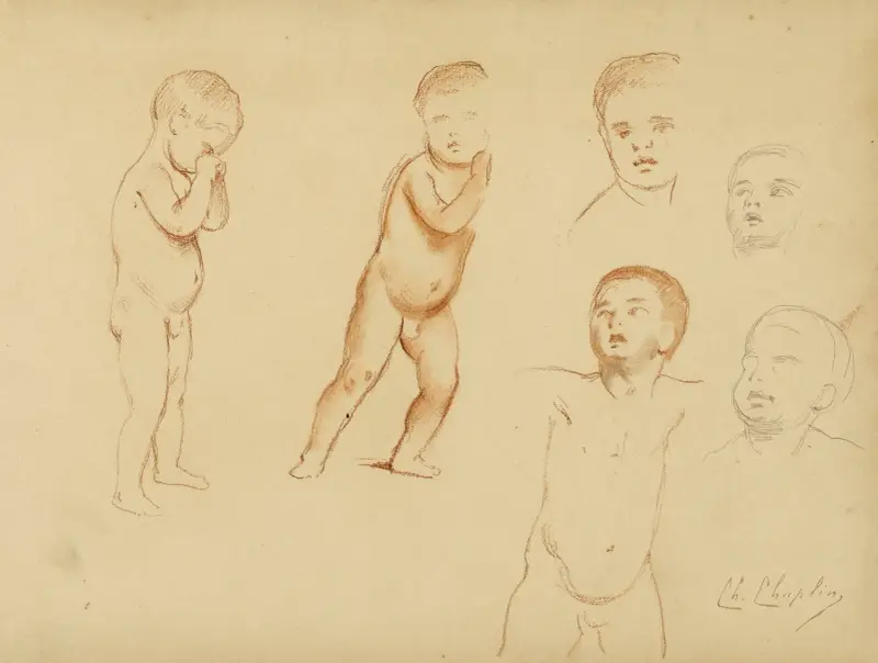 Etude d’enfants, Charles Chaplin