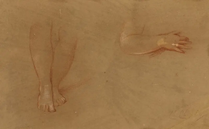 Main et pieds, Charles Chaplin