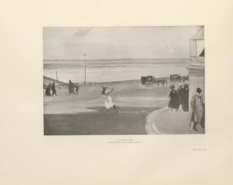 Větrný den, Charles Conder
