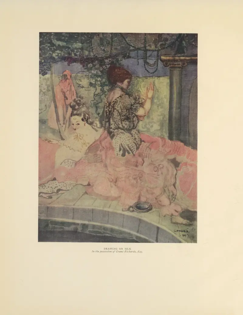 Kresba na hedvábí, Charles Conder