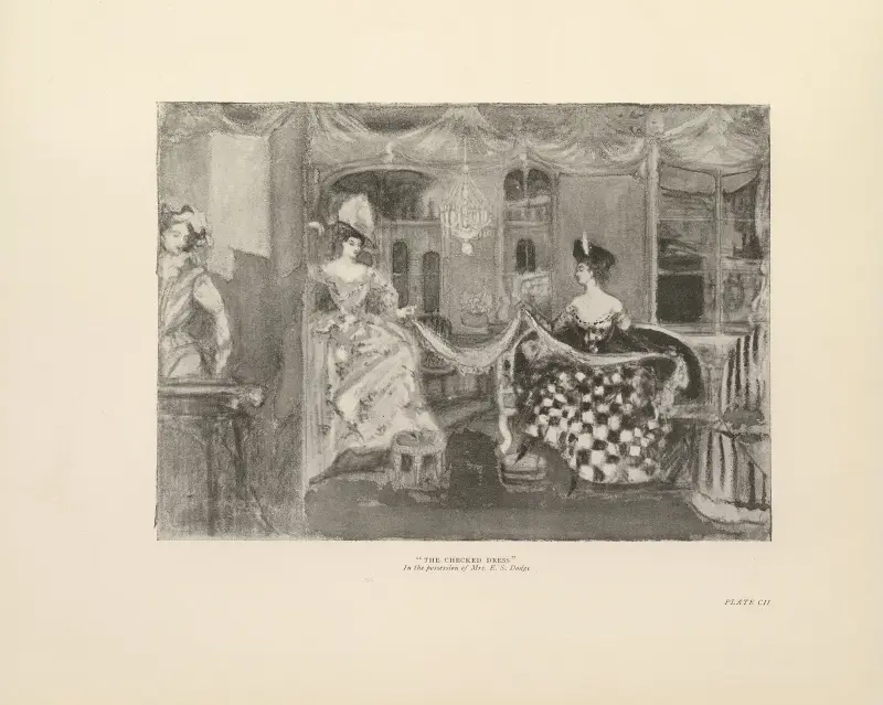 Das karierte Kleid von Charles Conder