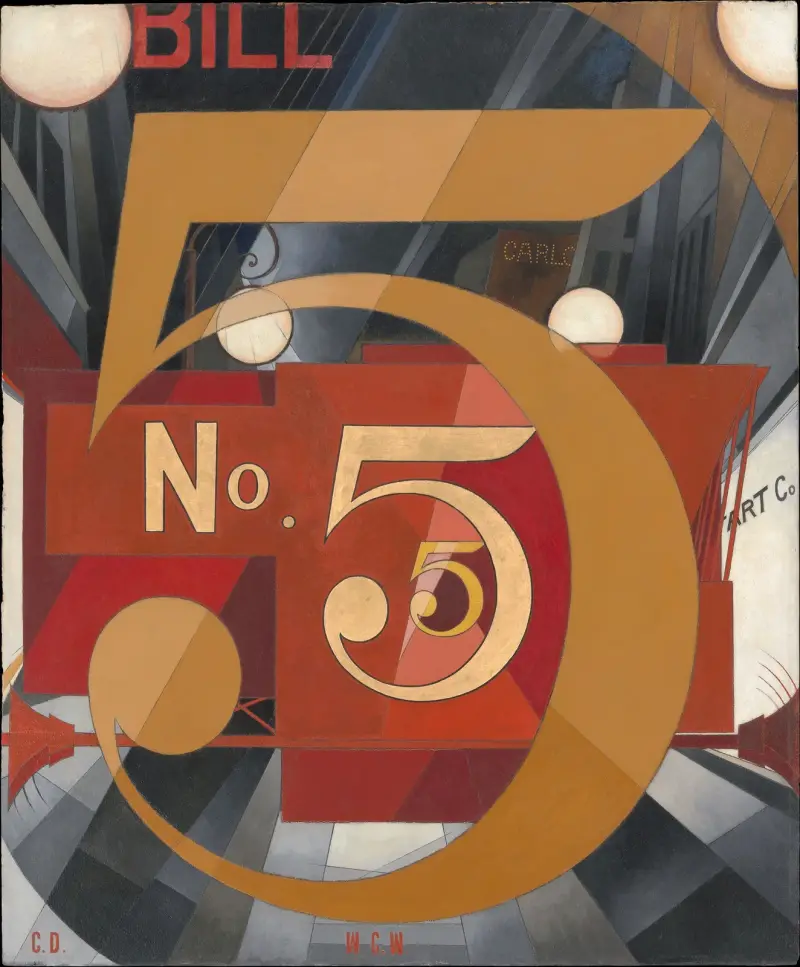 Jag såg siffran 5 i guld av Charles Demuth