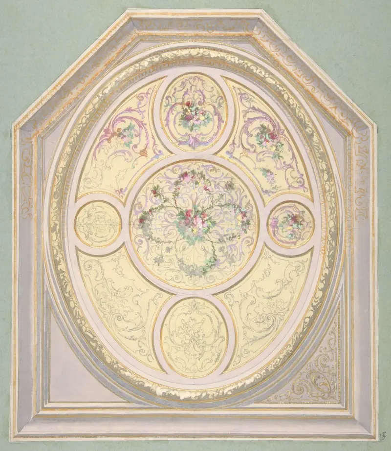 Design for a ceiling – nr 2 av Jules-Edmond-Charles Lachaise