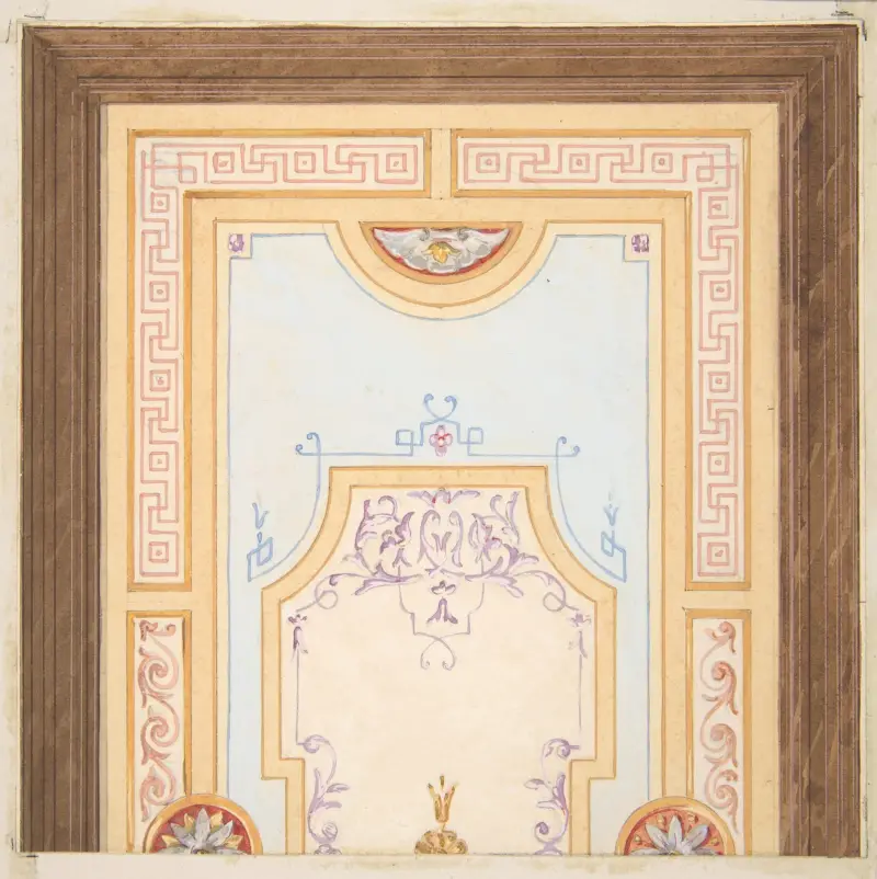 Design for a ceiling – nr 4 av Jules-Edmond-Charles Lachaise