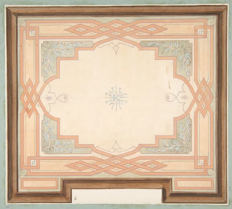 Design for a ceiling – nr 1 av Jules-Edmond-Charles Lachaise