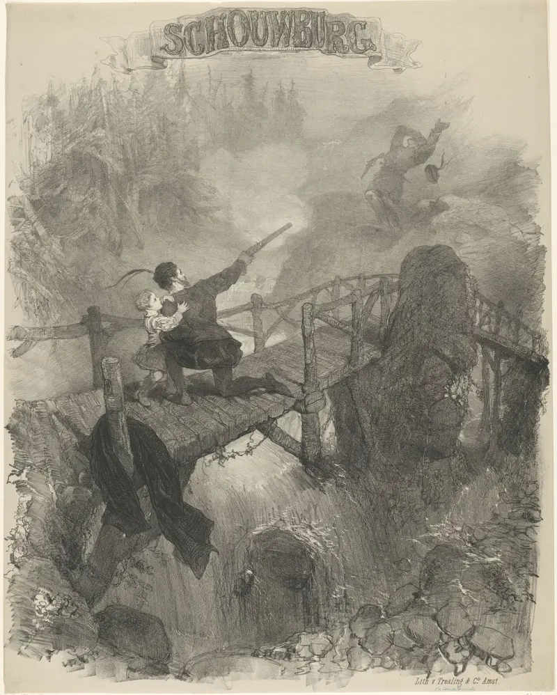 Scene from the ballet ‘The Black Devil’ av Charles Rochussen