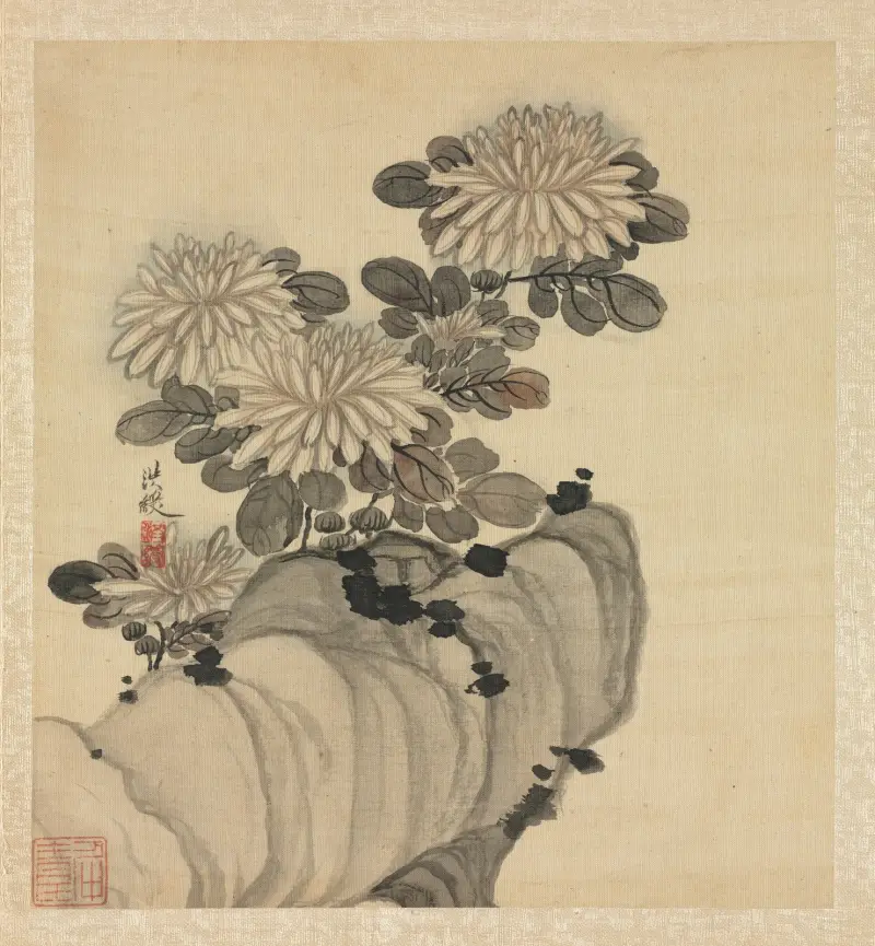 Chrysanthemum and Rock av Chen Hongshou