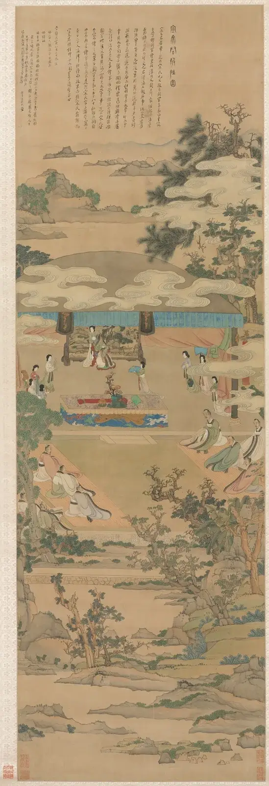 Lady Xuanwen Giving Instruction on the Rites of Zhou av Chen Hongshou
