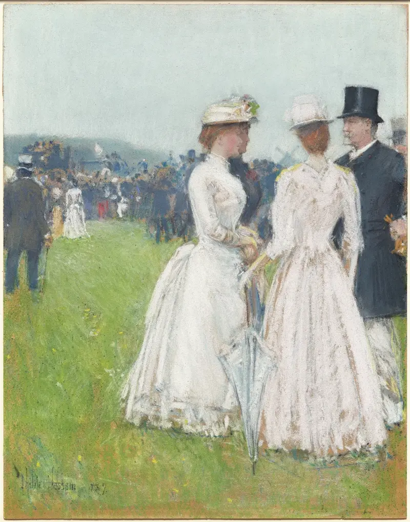 Vid Grand Prix i Paris av Childe Hassam