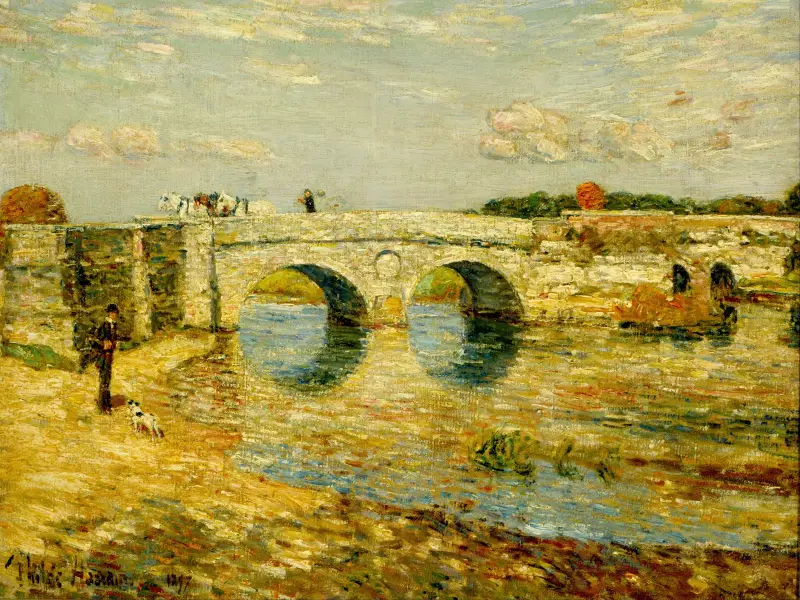 Most přes řeku Stour, Childe Hassam
