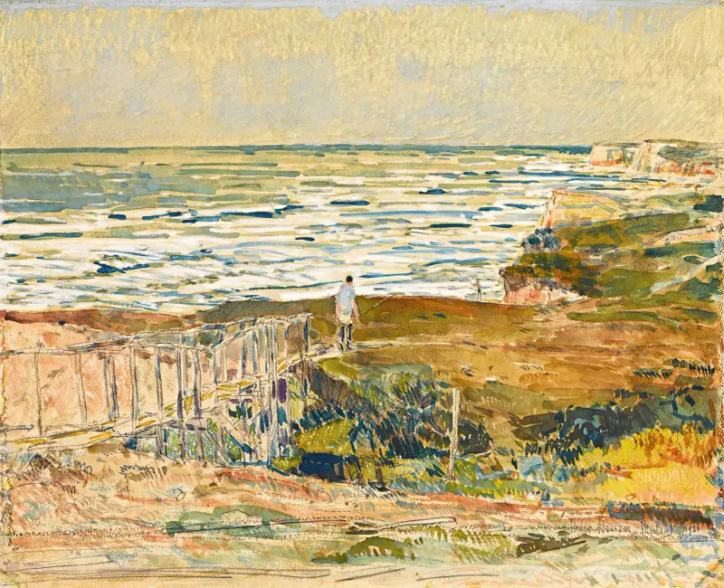 Montaukfiskare av Childe Hassam