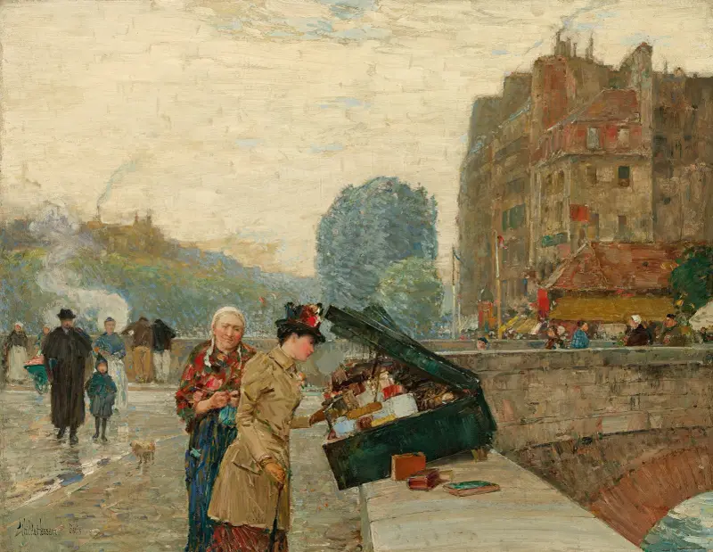Quai St. Michel av Childe Hassam