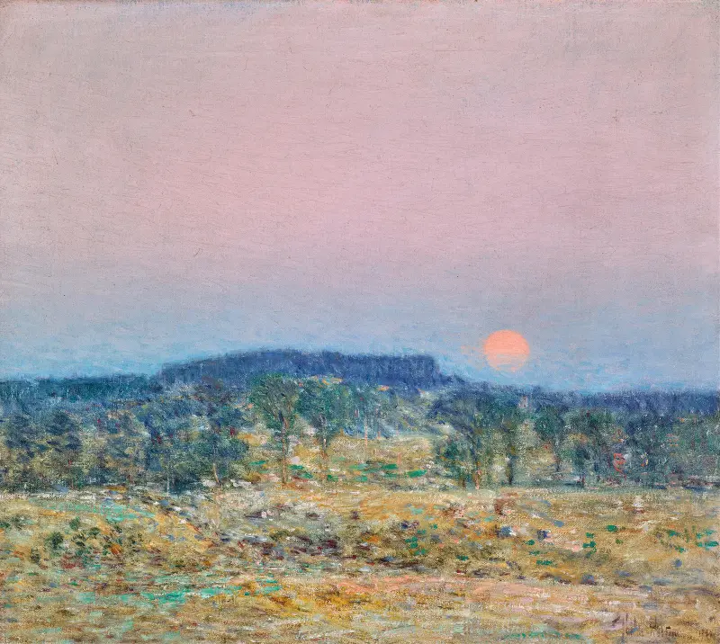 September Moonrise av Childe Hassam