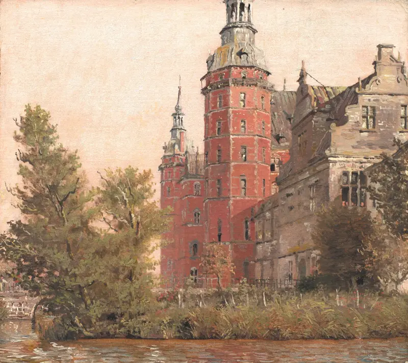 Frederiksborgs slott sett från nordväst. Studie av Christen Købke