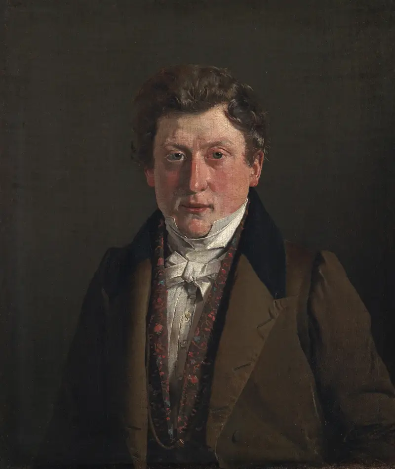 Porträt des Cousins und Schwagers des Künstlers, des Kaufmanns Christian Petersen von Christen Købke