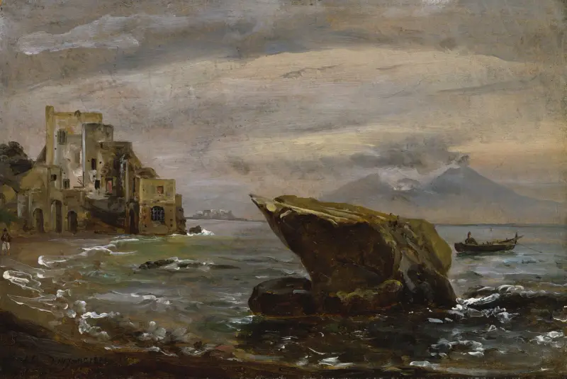 Strand nära Posillipo av Johan Christian Dahl