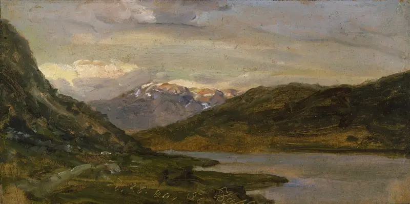 Landschaft bei Nystuen auf dem Filefjell von Johan Christian Dahl