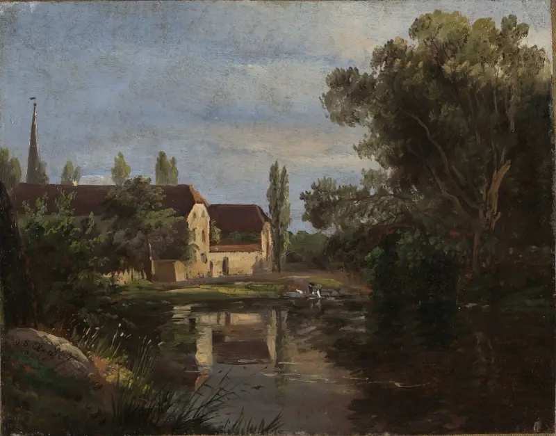 Utsikt över Plauen vid floden Weisseritz av Johan Christian Dahl