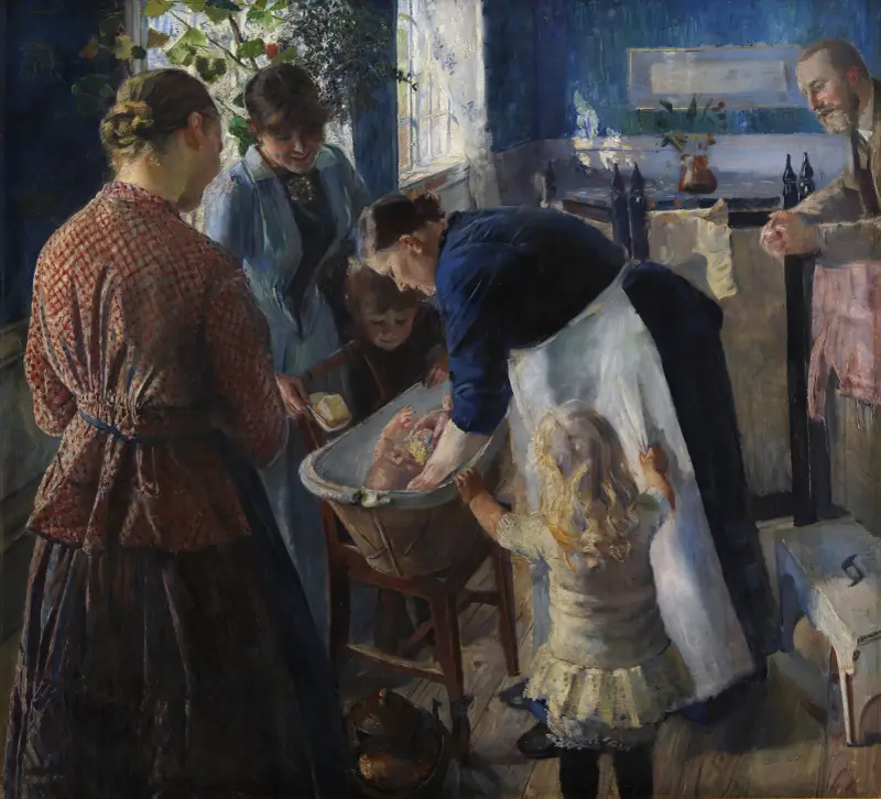 In der Badewanne von Christian Krohg