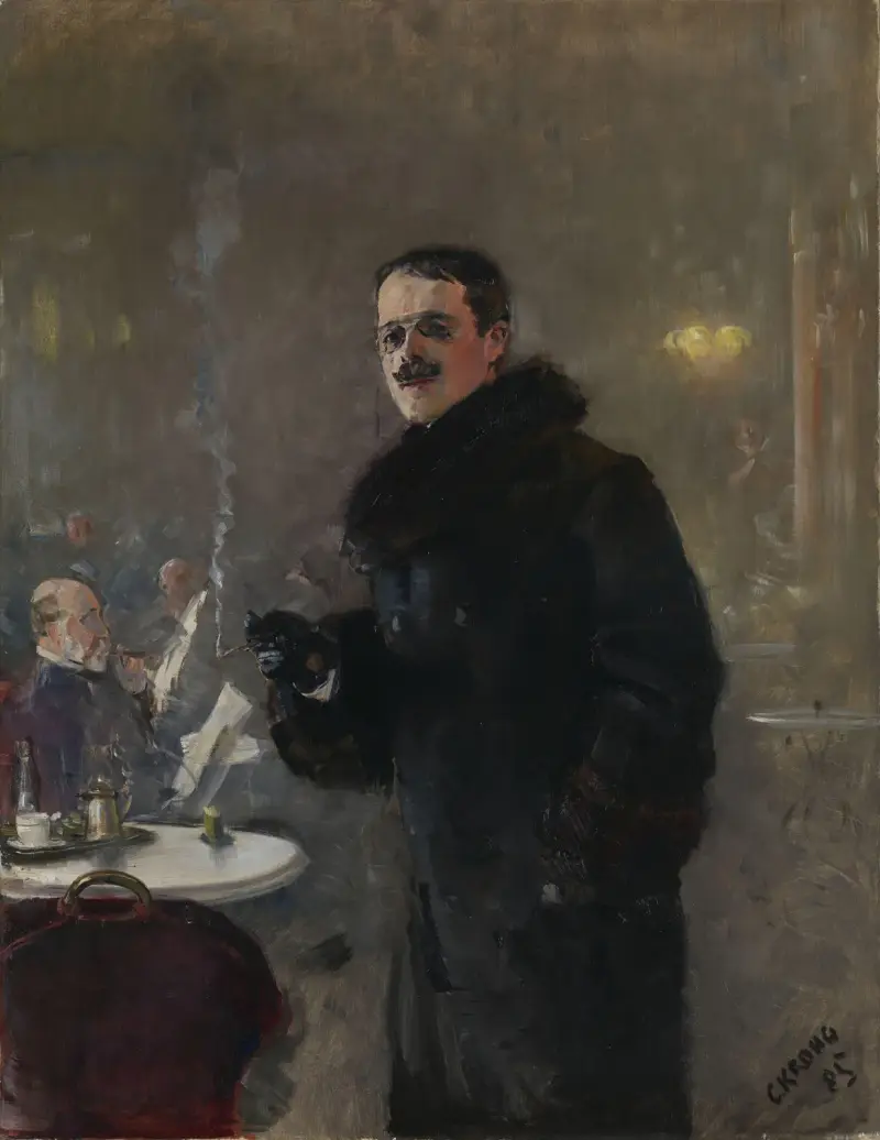 Porträtt av målaren Gerhard Munthe av Christian Krohg
