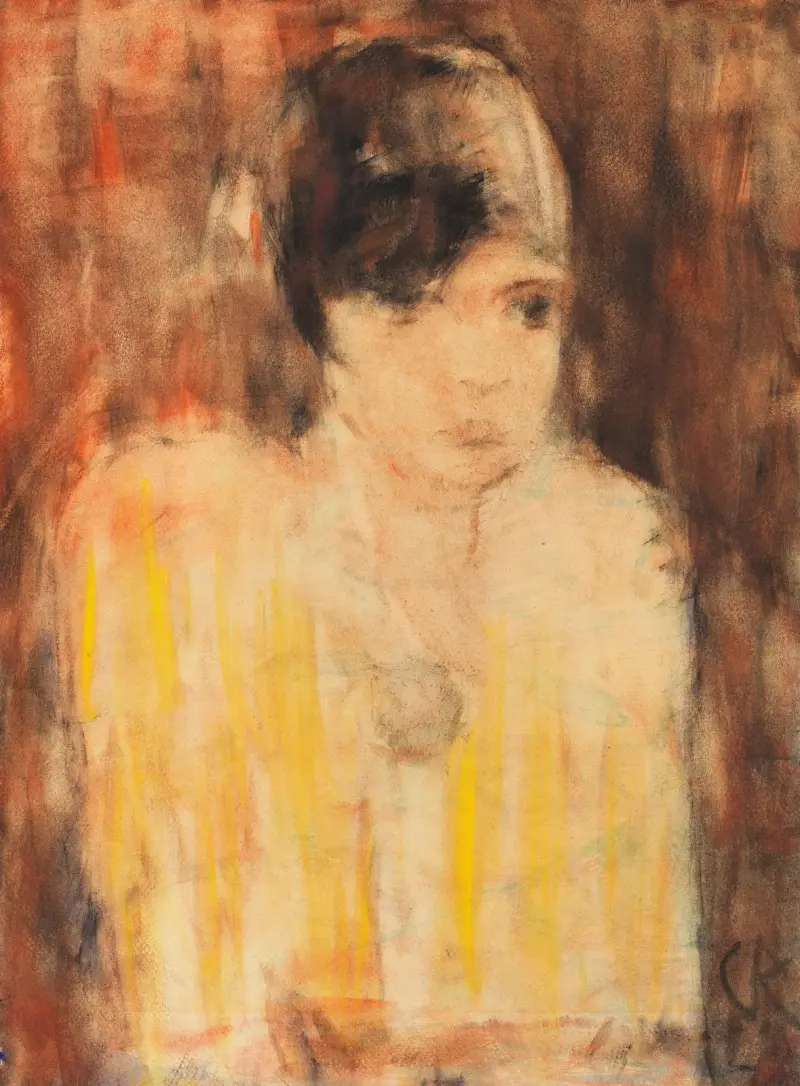 Kecke junge Dame (Flapper) av Christian Rohlfs