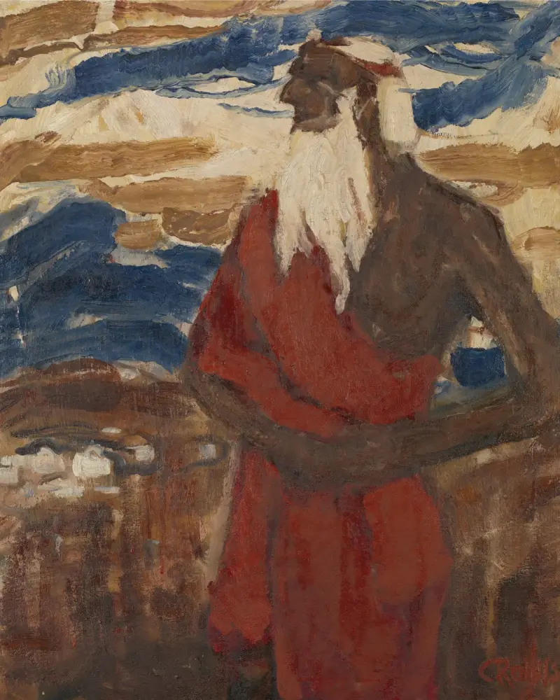 Moses sieht das Gelobte Land von Christian Rohlfs