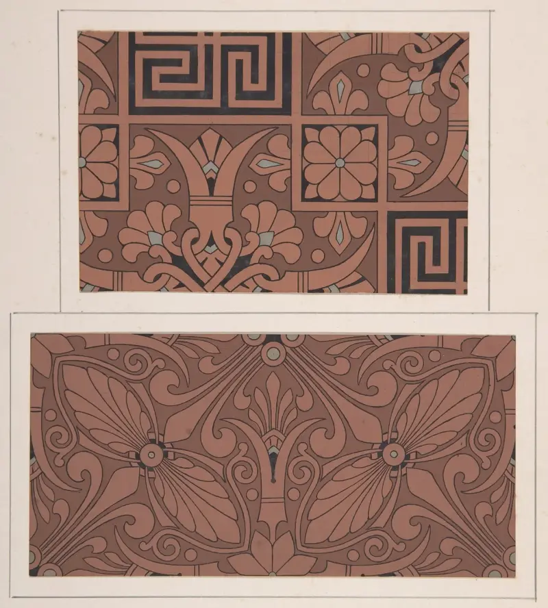 Designzeichnung, 1883 – Nr. 9 von Christopher Dresser