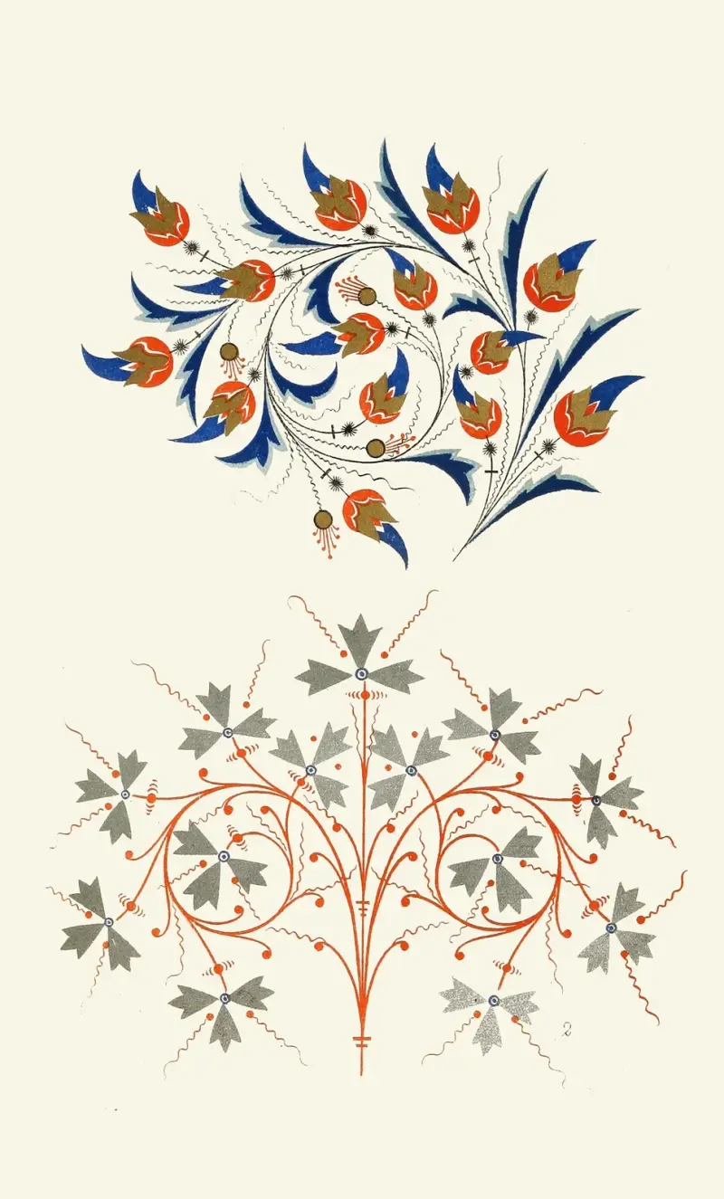 Dekorativ designkonst, plansch 8 av Christopher Dresser