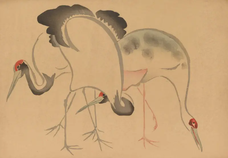 Kōrin-bildboken, plansch 2 av Hōchū Nakamura