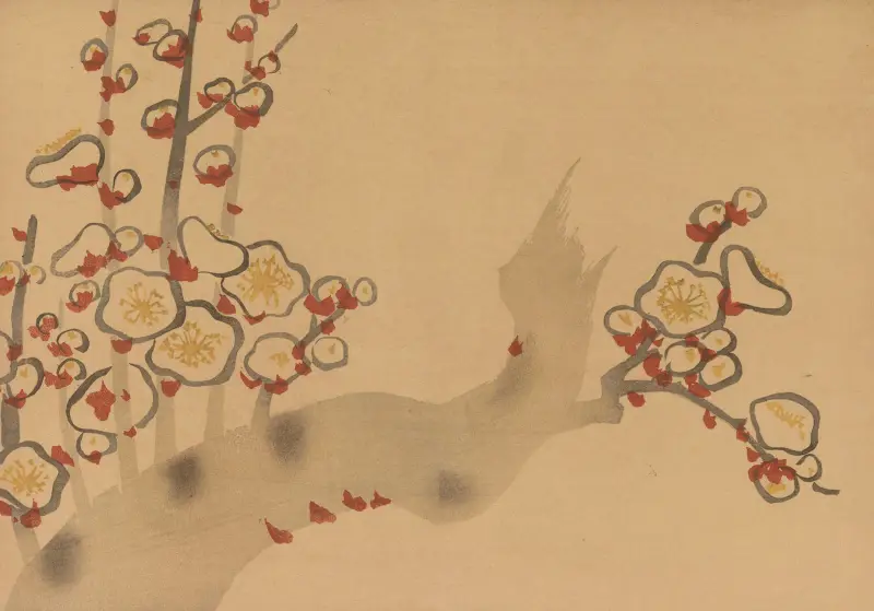 Kōrin-bildboken, plansch 4 av Hōchū Nakamura