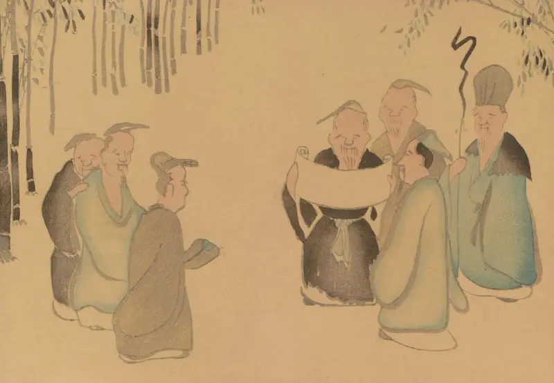 Kōrin-bildboken, plansch 12 av Hōchū Nakamura