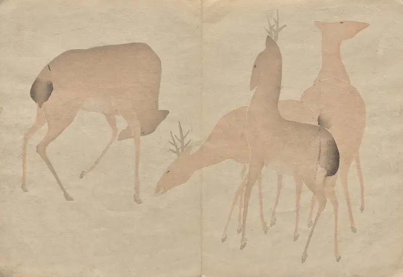 Kōrin-bildboken, plansch 6 av Hōchū Nakamura