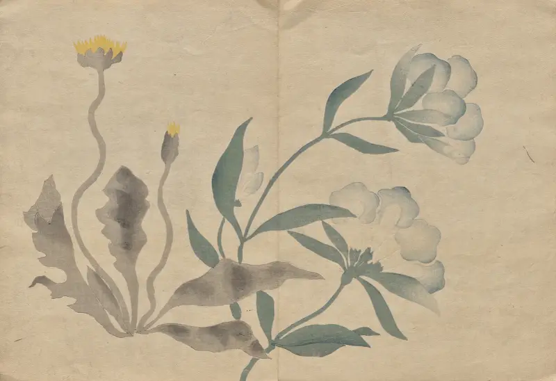 Kōrin-bildboken, plansch 22 av Hōchū Nakamura