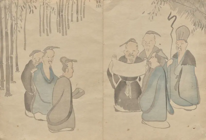 Das Kōrin-Bilderbuch, Tafel 27 von Hōchū Nakamura