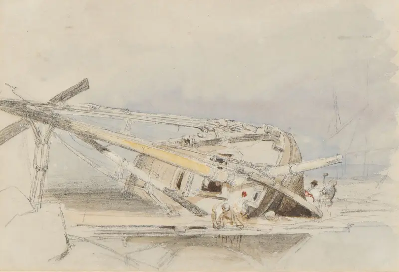 Łódź na brzegu, Clarkson Stanfield