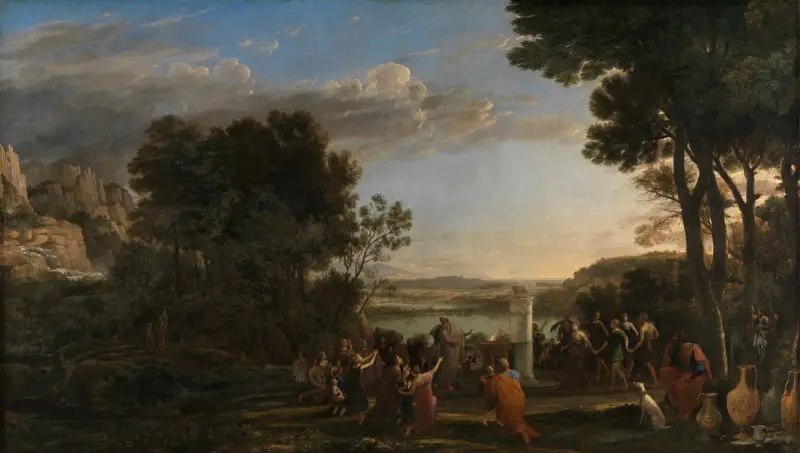 Tillbedjan av guldkalven, 1653 – nr 1 av Claude Lorrain