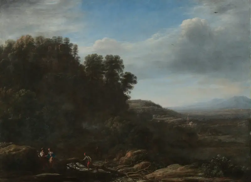 Italian Landscape av Claude Lorrain