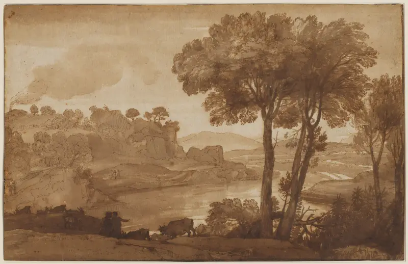 Vy över Acqua Acetosa av Claude Lorrain