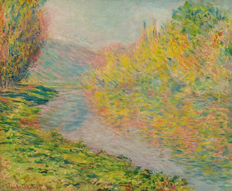 Automne À Jeufosse av Claude Monet