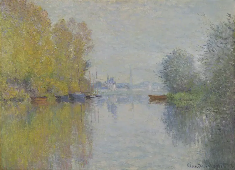 Höst vid Seine, Argenteuil av Claude Monet