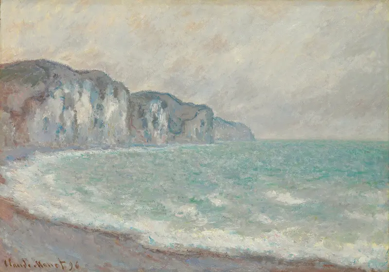 Falaise De Pourville av Claude Monet