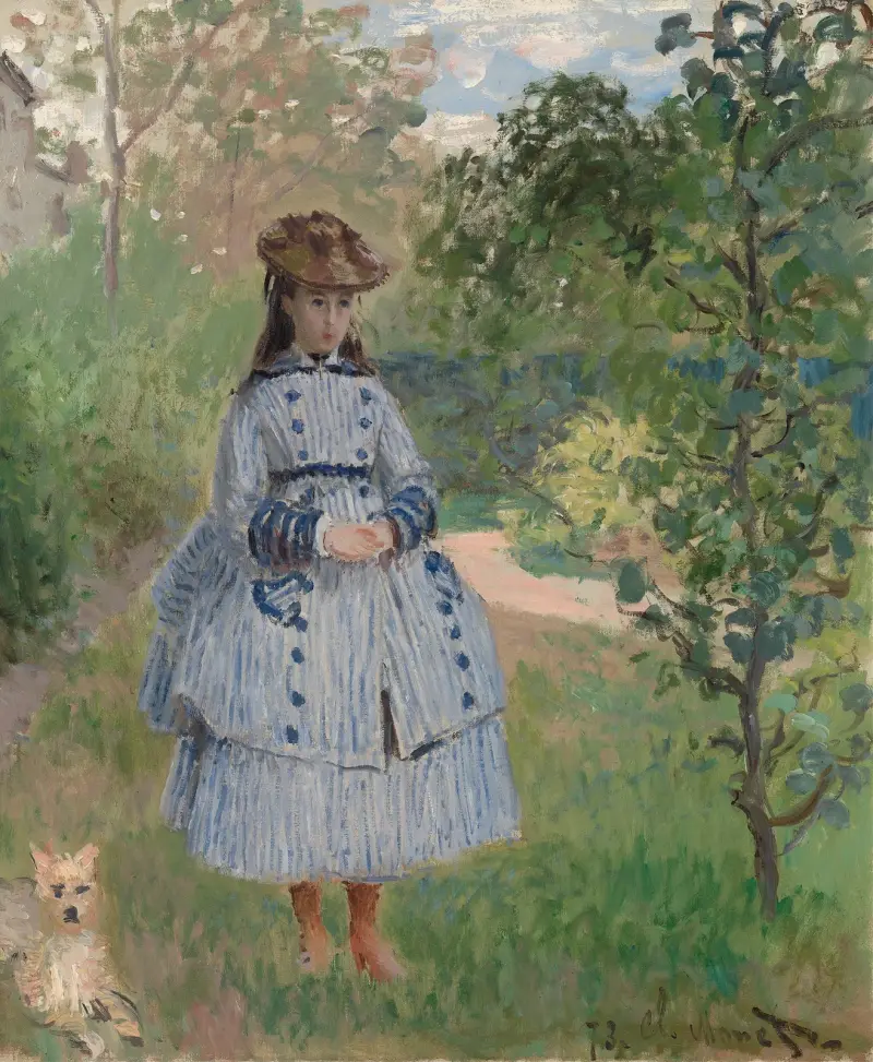 Dívka se psem, Claude Monet