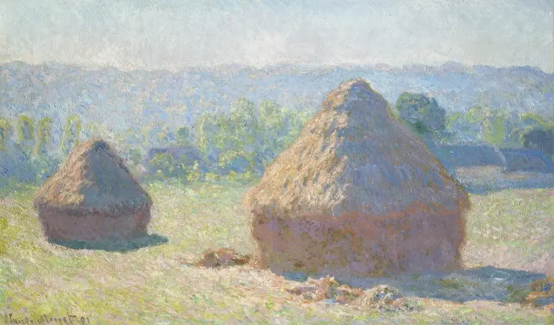 Getreideschober, Spätsommer von Claude Monet