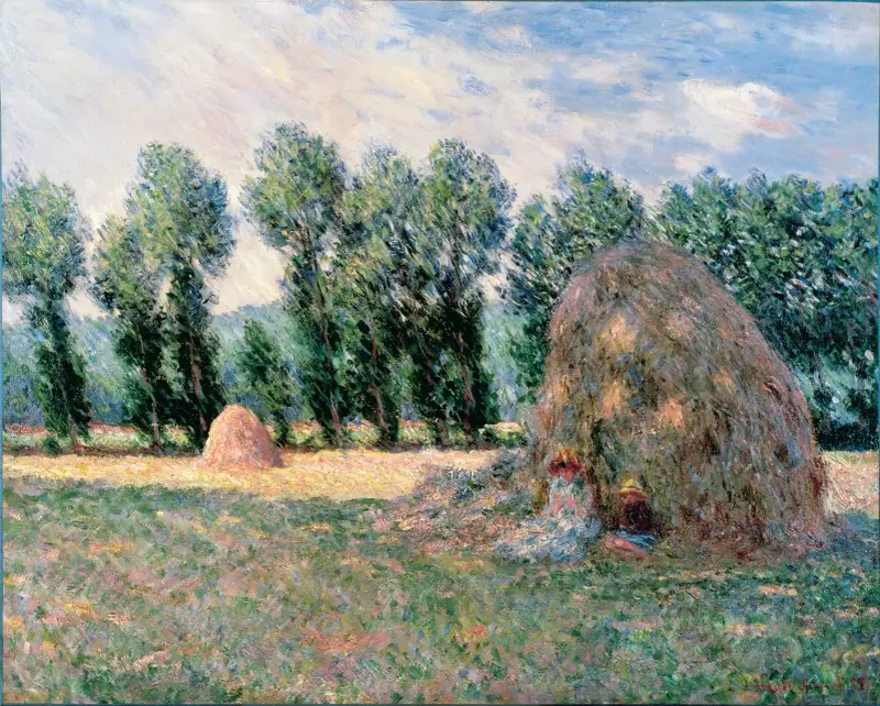 Haystacks, 1885 av Claude Monet