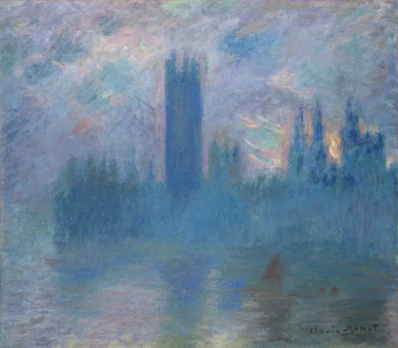 Houses of Parliament, London av Claude Monet