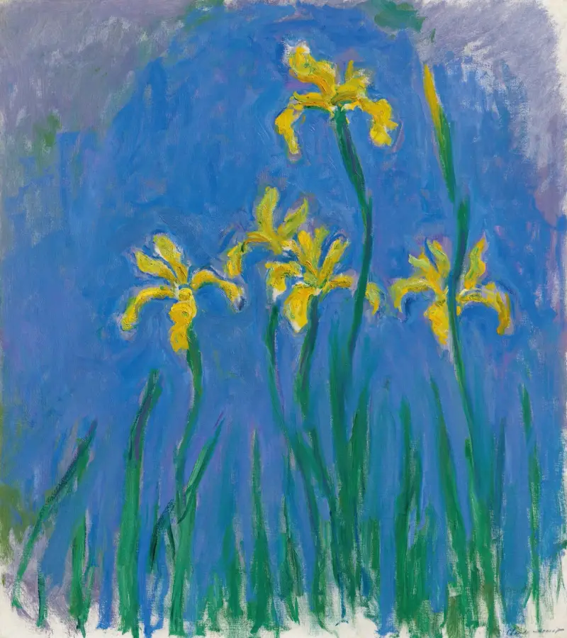 Iris, 1924 av Claude Monet