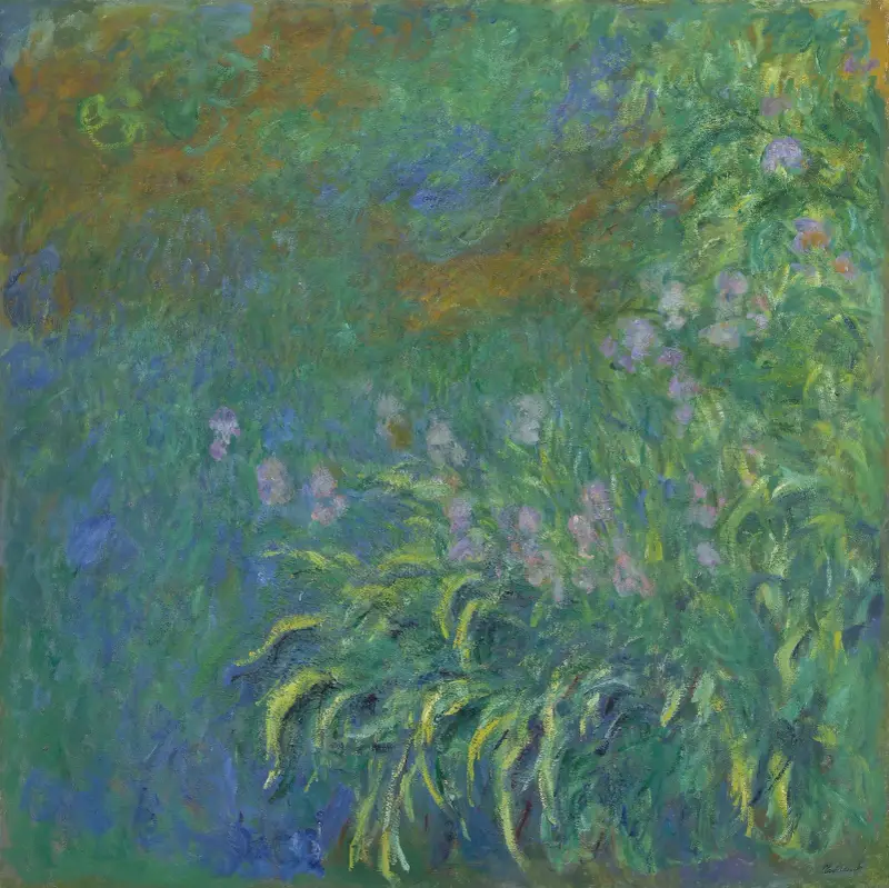 Irises av Claude Monet
