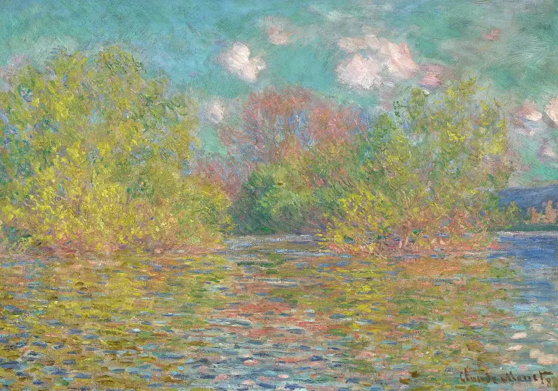 La Seine près de Giverny av Claude Monet