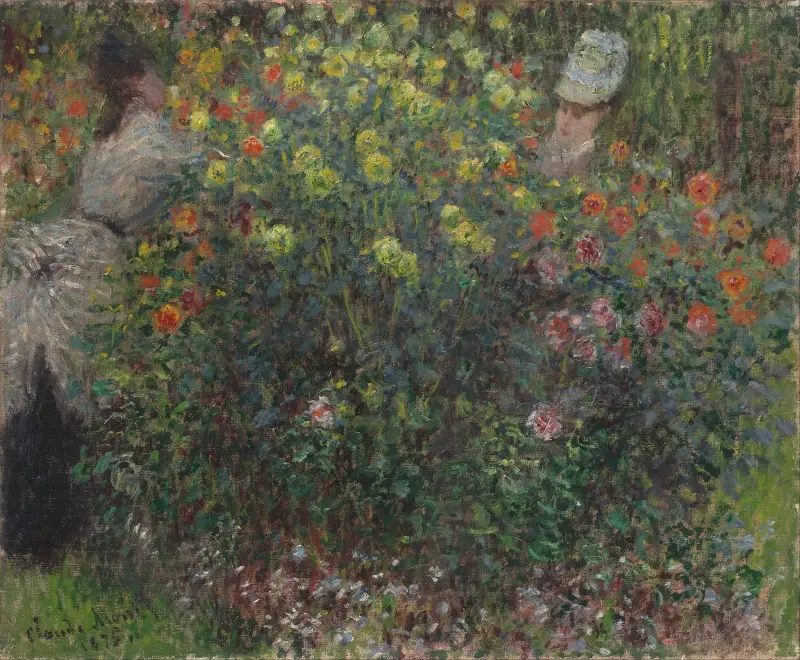 Ladies in Flowers av Claude Monet